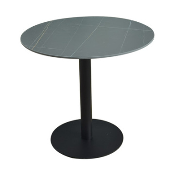 Hot Selling Luxury Round Black Marble Coffee Table for Indoor/Outdoor Use