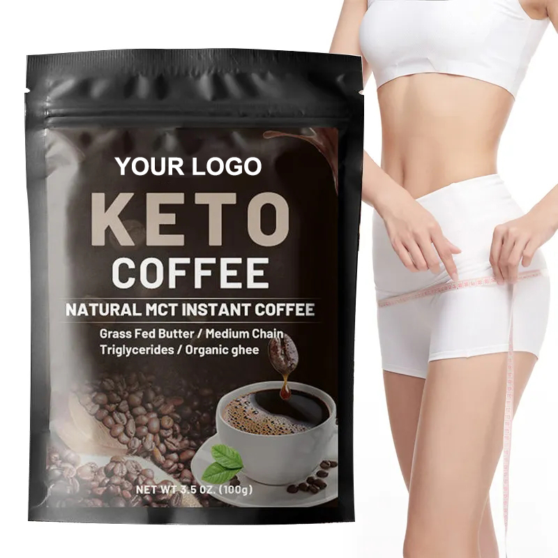 OEM/ODM Energy Support Ketogenic Instant Keto slim Black Coffee powder Green Metabolism Support weight loss coffee powder