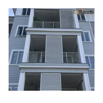 Large Outdoor Waterproof Aluminum Shutters for Residential Use