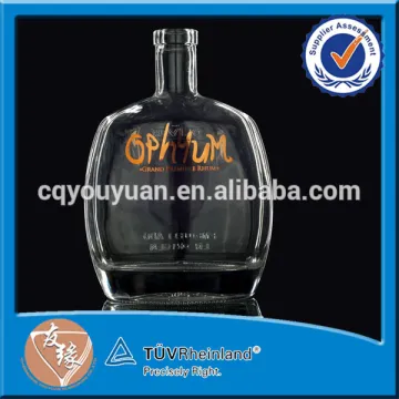 XO Bottle Flat 70CL Empty Fancy Glass Bottles of Glass 700 ML