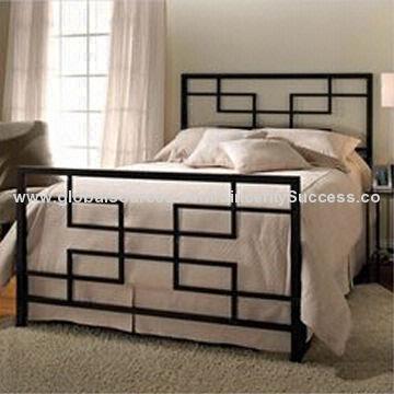 Metal Platform Bed, Made of Iron Tubes, with Powder Coating, Antique, for Sales