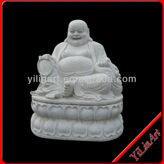 Large White Laughing Buddha Statue YL-J042