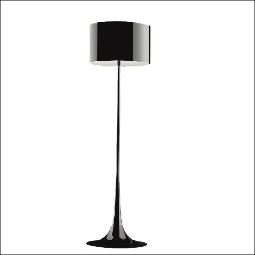 Black Contempoarary Standing Lamp Light, Floor Lamp for Home