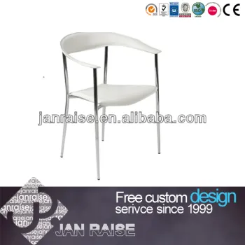 white leather dining chairs OK-3103