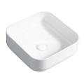 Square White Vessel Bathroom Sink