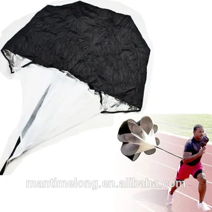 wholesale Speed Resistance Training Parachute Umbrella Running Chute Soccer Football Training Black Color