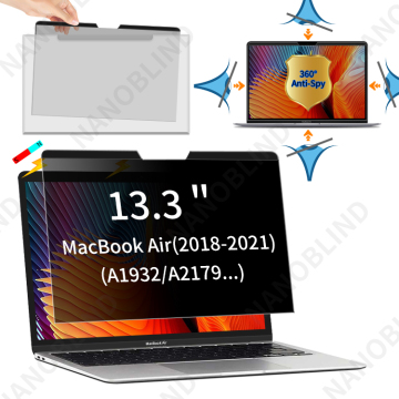 13/14/15/16インチMacBooksの4ウェイプライバシースクリーンプロテクター-Anti-GlareおよびAnti-Spy