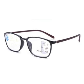 Wholesale progressive multi-focus reading intelligent automatic zoom TR90 glasses dual-use anti blue light presbyopia glasses