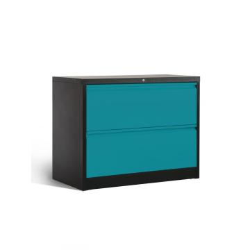 Colourful 2 Drawer Steel Lateral Filing Cabinets