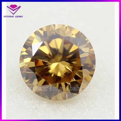 H Color Champagne Moissanite Diamond Price Brilliant Artificial Gem