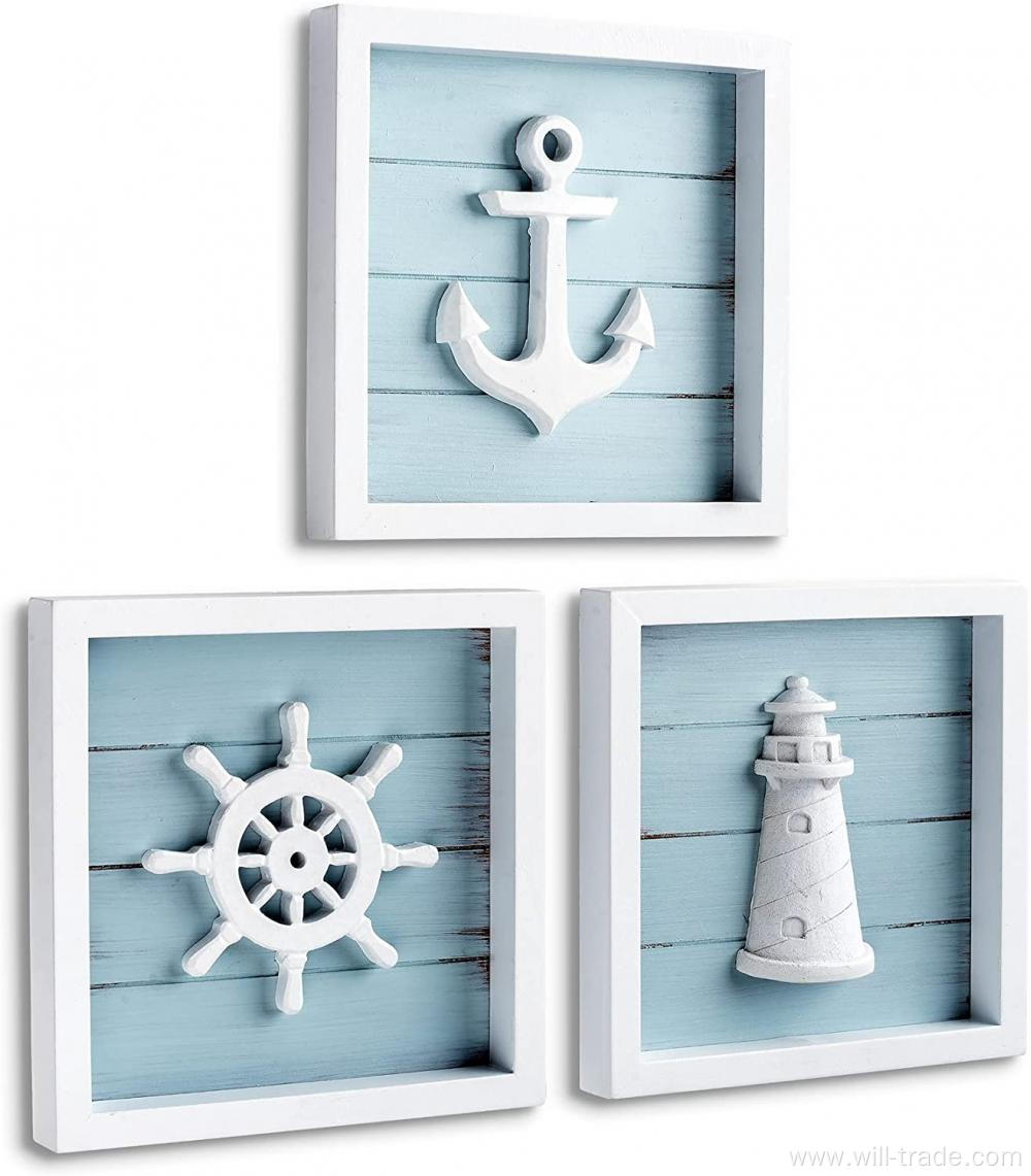 Wooden Beach Bathroom Decor