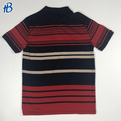 Men'S Cotton Polo men's striped short sleeves unisex t shirt Supplier