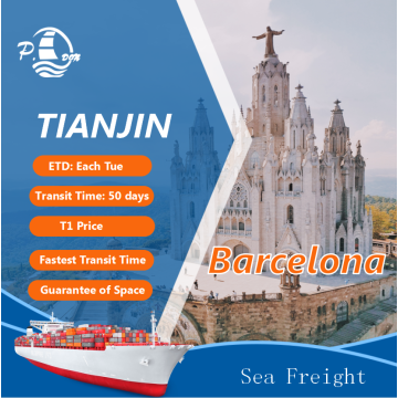 Shipping from Tianjin to Barcelona