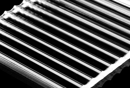 Fluted Unbreakable-glass Sheet For Decorative Application