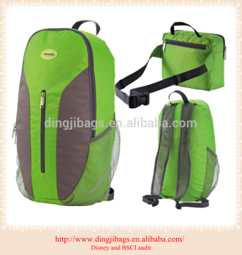 Fashionable portable comfolding travel backpack
