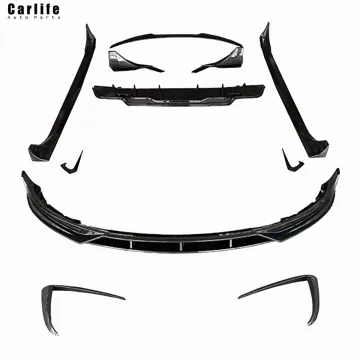 ABS Material Fast Aero Kit - Front Rear Lip for Tesla Model 3 (2017-2022) - Upgrade to Vorstein Style