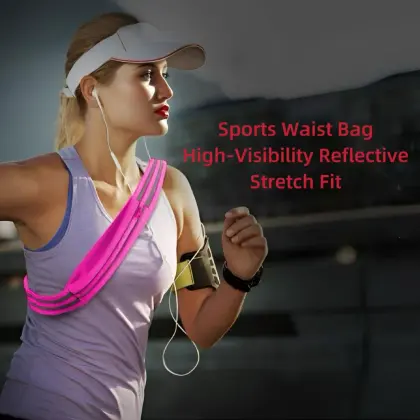 Reflective Night Running Sports Waist Bag