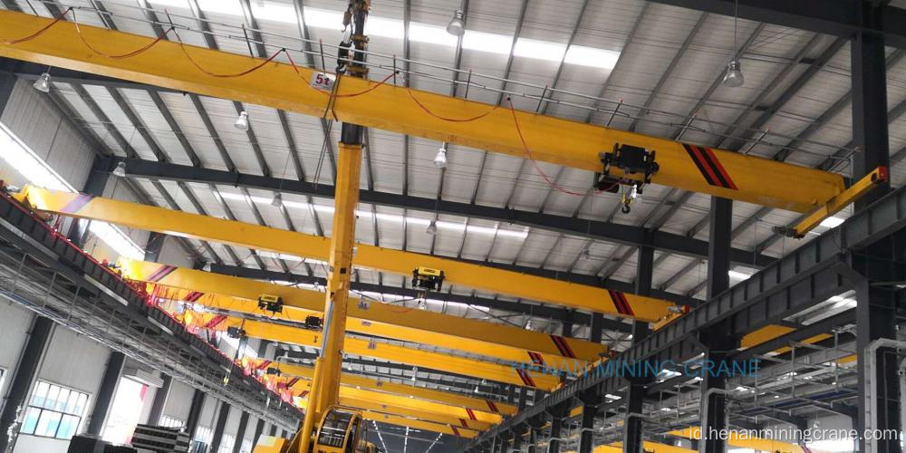 Kapasitas Pengangkatan 50T Listrik overhead girder overhead crane