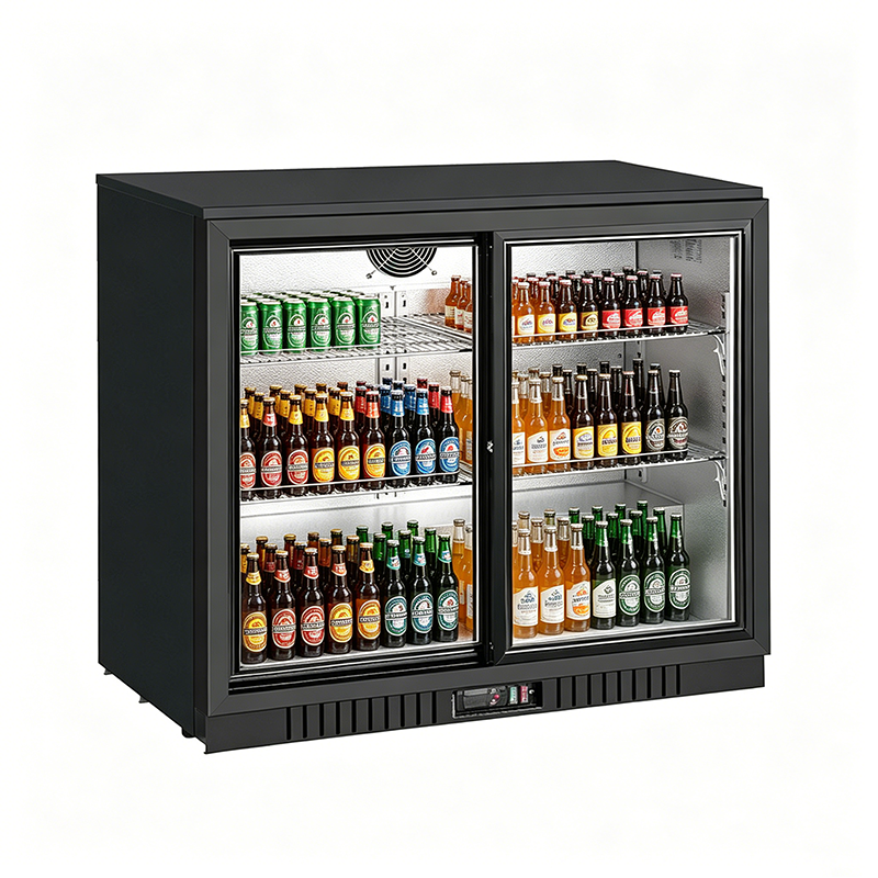 Undercounter Glass Door Beverage Display Fridge