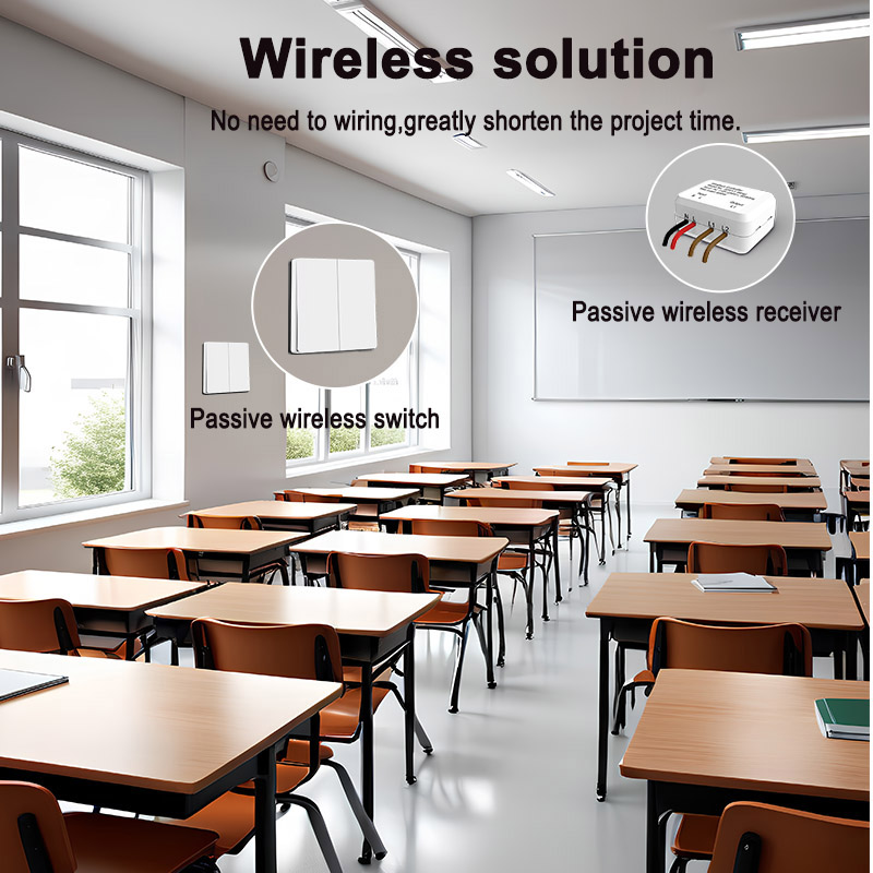 Wireless Light Switch Receiver Set for Office Building
