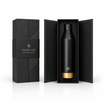 Custom Double Door Magnetic Bottle Gift Box Packaging