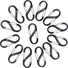 Pandye bouk 8 ki gen fòm kwòk rapid-pandye carabiner