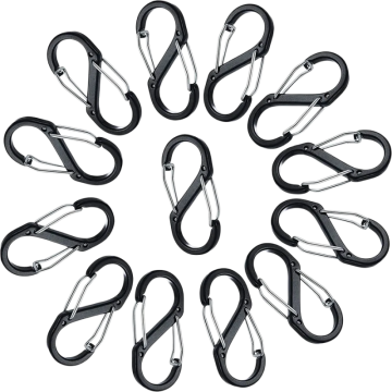 Bwcl hongian bachyn siâp 8-siâp carabiner hongian yn gyflym