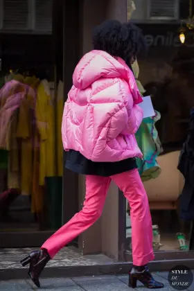 Girls' down puffer jacket