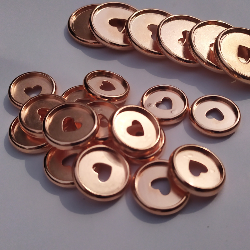 11PCS Rose Gold Binding Mushroom Hole Buckle DIY Notebook Plastic Discs Button Binder Accessories Buckle Mushroom Hole Book