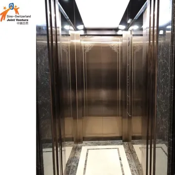 Rose Gold Mirror St/St Passenger Elevator /Lift