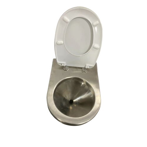 Vakuumtoilette aus Edelstahl