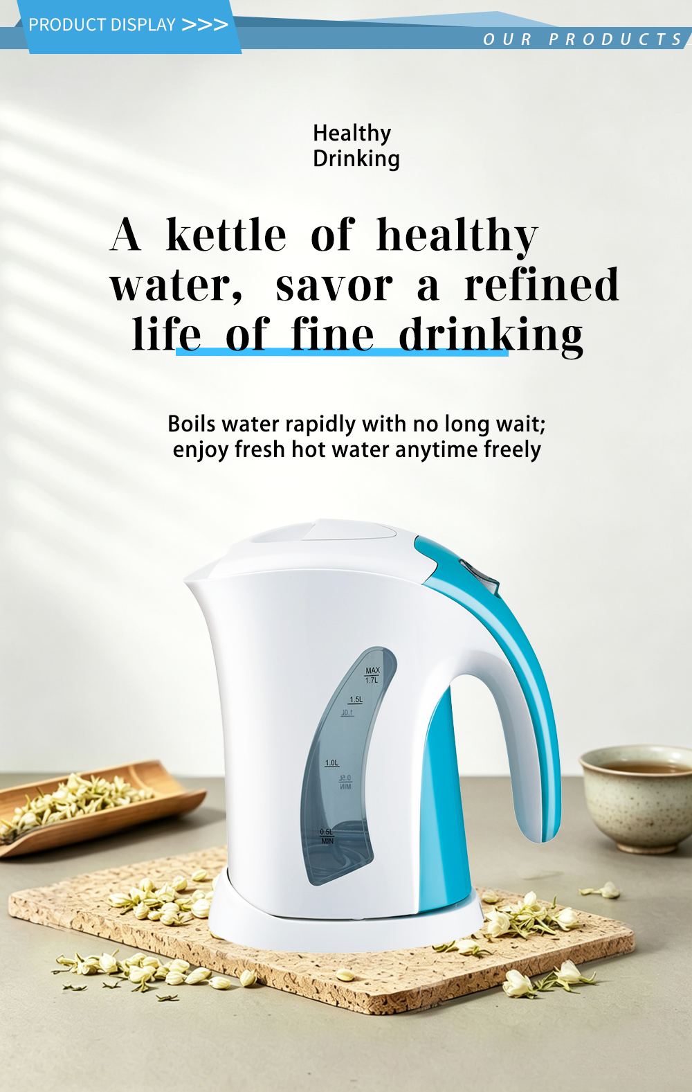 304 stainless steel kettle FK-0905 1