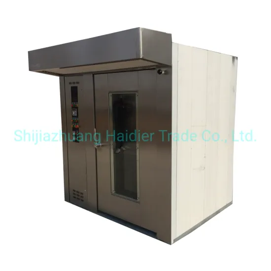 Bakery Equipment Gas Power Rotary Oven with 32trays Trolley for Bread Making Machine