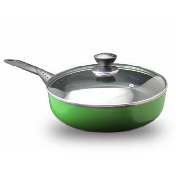 pressed aluminium non stick deep fry pan