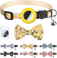 Airtag Pet Collar Bow Ties للقطط