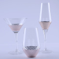 Ensemble de verres à boire en or rose fait à la main