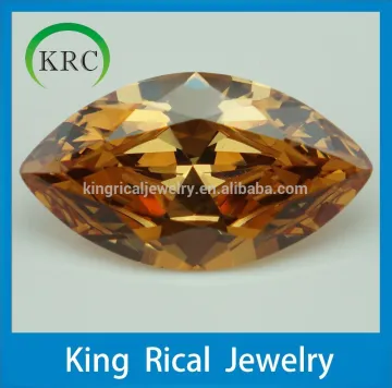 Factory customized Marquise cut champagne cubic zirconia/cz stone