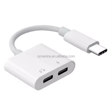 프리미엄 타입 -C ~ 듀얼 타입 C 2IN1 어댑터-직접 판매 USB-C 충전 및 오디오 스플리터