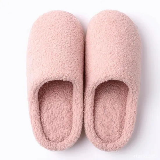 Cozy Winter Memory Foam Coral Velvet Indoor Slippers