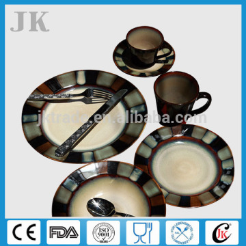 Promotional new design cheap bone china portuguese ceramic dinnerware 5pcs