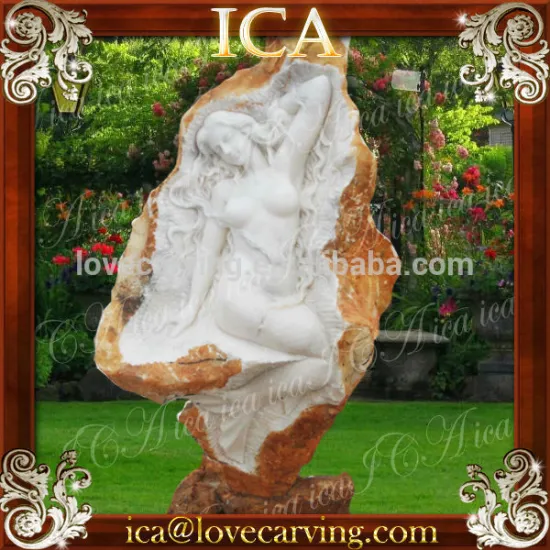 Garden decoration natural women stone statue