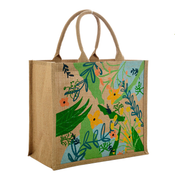 Customized Jute Tote Bags: Large Hessian Shopping Bags for Eco-Friendly Travel & Storage