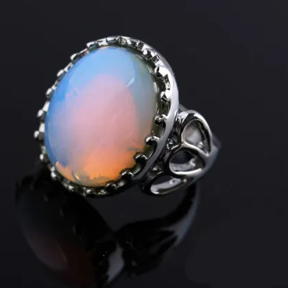 High Quality Polished Agate Stainless Rings Xld-729