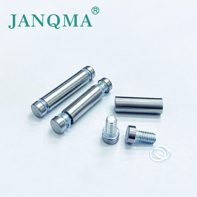 Stainless Steel Double Head Standoff Screws glass