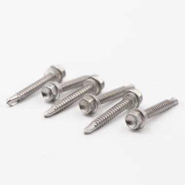 Hexagonal Head Self-Drilling Roofing Screws with Rubber Washers