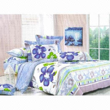 4-piece high-end luxury cotton sateen bedding set, long stapled cotton