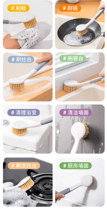 Long Handle Washing Up Brush Kitchen Scrub Brush