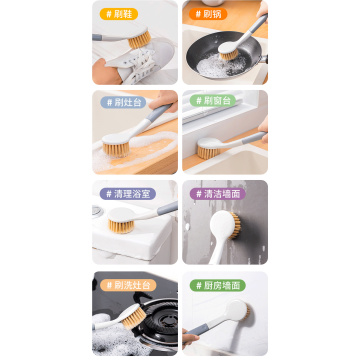 Long Handle Washing Up Brush Kitchen Scrub Brush