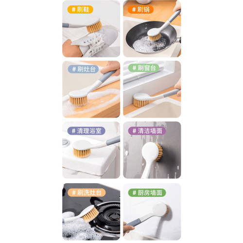 Long Handle Washing Up Brush Kitchen Scrub Brush
