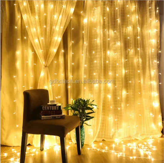 String Hanging Flicking Warm White Fairy Decorative Wedding Led Twinkle Window Waterfall Snowflake Net Curtain Christmas Lights